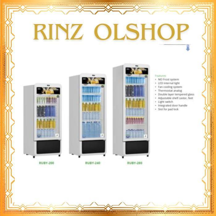 Gambar RSA SHOWCASE RUBY-280 NO FROST/SHOWCASE GEA RUBY280 LITER NO FROST/RSA SHOWCASE RSA RUBY 280 SHOWCASE CHILLER RUBY280 - JABODETABEK dari Rinz olshop Kota Administrasi Jakarta Pusat Tokopedia