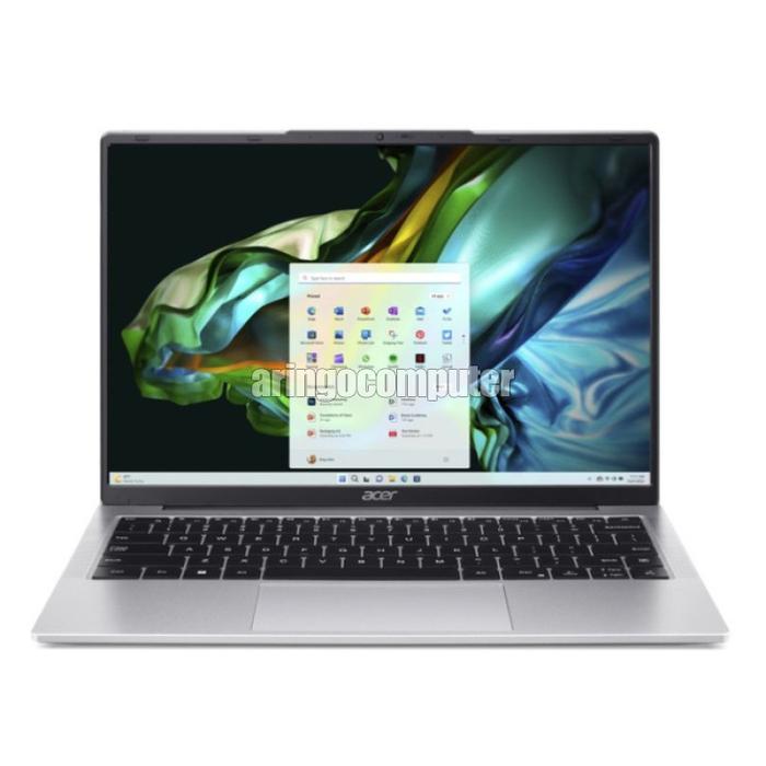 Gambar Laptop Acer ASPIRE LITE AL14-32P-C2SS INTEL N150 8GB -SSD 256GB -WIN11+OHS-SILVER dari Aringo Computer Samarinda Kota Samarinda Tokopedia