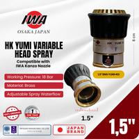 Gambar IWA - HK YUMI VARIABLE BRASS HEAD SPRAY 18 Bar | For Kanzo Nozzle | Pemadam Kebakaran Ukuran 1.5 Inch & 2.5 Inch - 1,5 Inch dari gudangsafetycom Kota Administrasi Jakarta Barat 2 Tokopedia