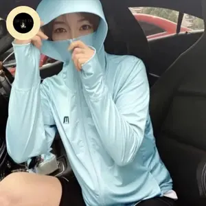 Jaket Visor Anti Upf Jaket UV Jaket Pelindung Matahari, Jaket olahraga Wanita