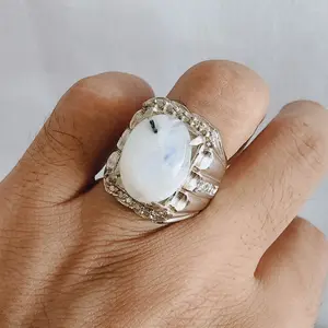 Natural Moonstone Biduri Bulan Air Laut Srilanka