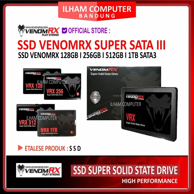 SSD VENOMRX Super 2.5" Inch SATA 128GB I 256GB I 512GB I 1TB SATA