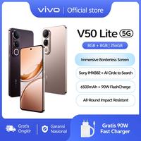 Gambar vivo V50 Lite 5G (8/256) Borderless Immersive Screen, Sony IMX882, 6500mAh Battery+90W Flashcharge, AI Erase 2.0, All-round Impact Resistance dari vivo Indonesia Kab. Tangerang 1 Tokopedia