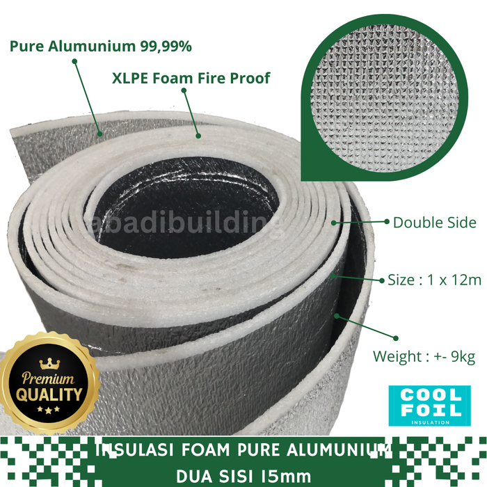 Jual Insulasi Atap Foam XLPE Pure Aluminium Anti Api - Insulator Busa ...