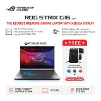 Gambar Asus ROG Strix G16 G615LR-I9NT7C6G-HM [Intel Ultra 9-275HX|RTX 5070Ti|RAM 32GB|SSD 2TB|Win11|OHS24+365] dari megacom.id Kota Administrasi Jakarta Pusat 1 Tokopedia