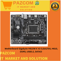 Gambar Motherboard Gigabyte H610M K V2 (LGA1700, H610, DDR5, USB3.2, SATA3) dari Pazcom Kota Administrasi Jakarta Pusat 4 Tokopedia