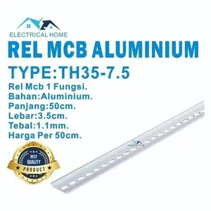 ORIGINAL DIN RAIL 1 FUNGSI Din rell / Dinrail DUDUKAN MCB TERMINAL ...