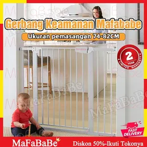 Paket MaFaBaBe Baby Safety Gate Pagar Pintu Bayi Penghalang Pintu Bayi Pagar Tangga Bayi Pagar Pengaman Bayi Pintu Tangga Pengaman Anak Import