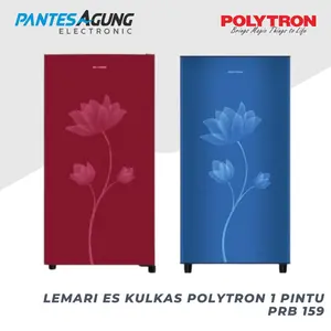 Lemari es kulkas polytron 1 pintu PRB 159 Merah / biru
