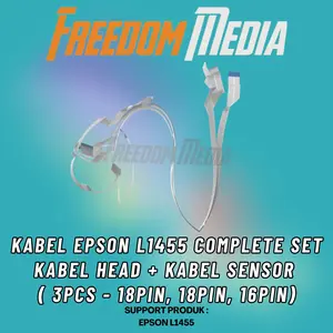 KABEL EPSON L1455 COMPLETE SET KABEL HEAD + KABEL SENSOR  ( 3PCS - 18PIN, 18PIN, 16PIN)