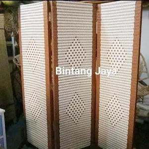 Paket 3 PINTU Sketsel Pembatas Ruangan Rotan Sintetis Best Seller Murah Import