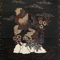 Gambar bahan batik tulis sutra atbm baron kemeja hitam 348GS dari batik Mandala Exclusive Kab. Pekalongan 3 Tokopedia