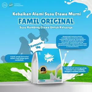 Susu Kambing Etawa Bubuk 1kg Halal Kaya Manfaat / Famil Original
