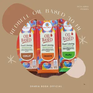 PEWARNA | PERISA MAKANAN | RED BELL | REDBELL PEWARNA OIL BASED 30ML