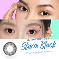 Gambar X2 CH'I Vol II Softlens Warna Bulanan Storm Black 14.2mm Color Lens Silicone Hydrogel - Ch'i Storm, Normal dari Softlens Story Kota Administrasi Jakarta Pusat 3 Tokopedia