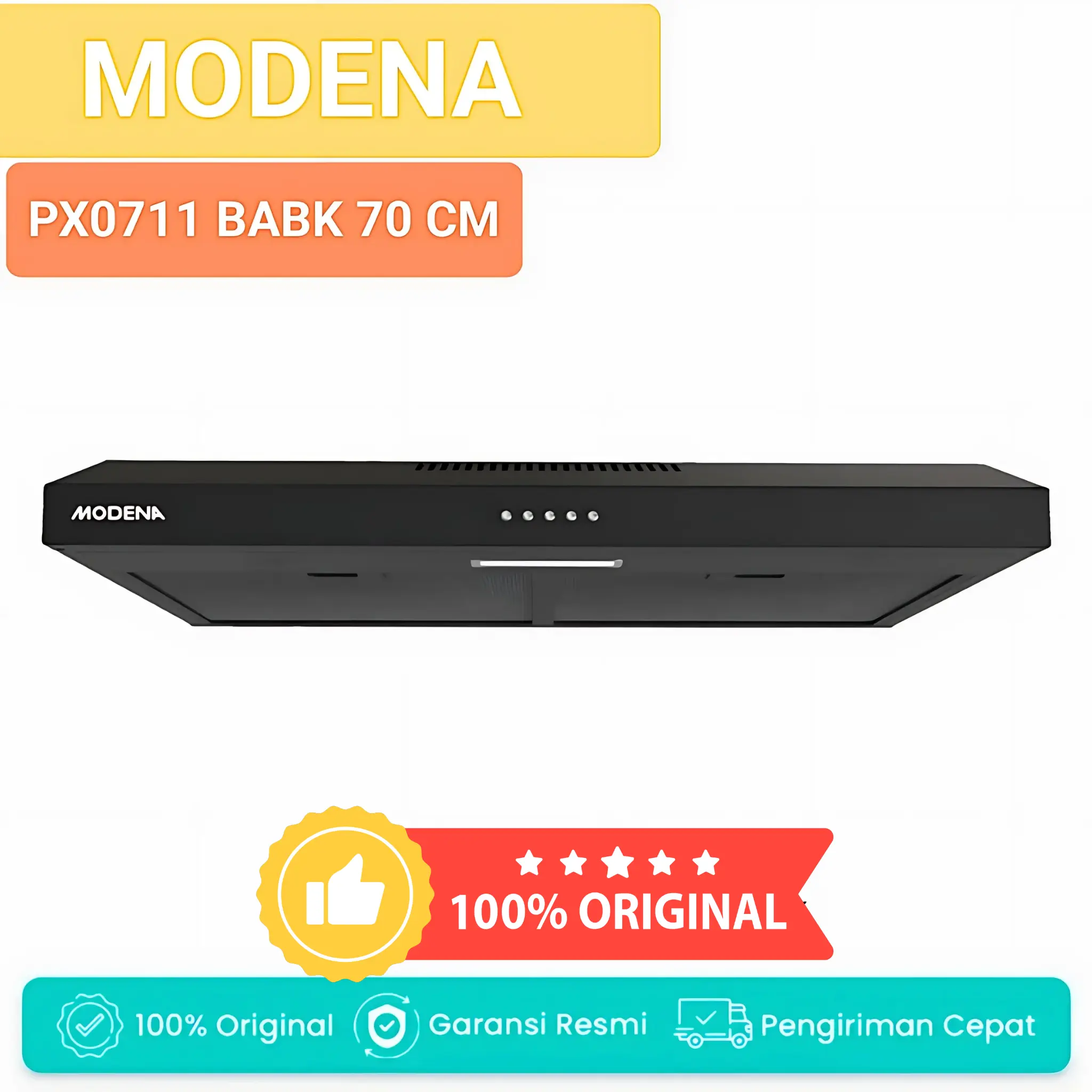 COOKER HOOD MODENA PX 0711 BABK ( 70CM ) PENGHISAP ASAP DAPUR