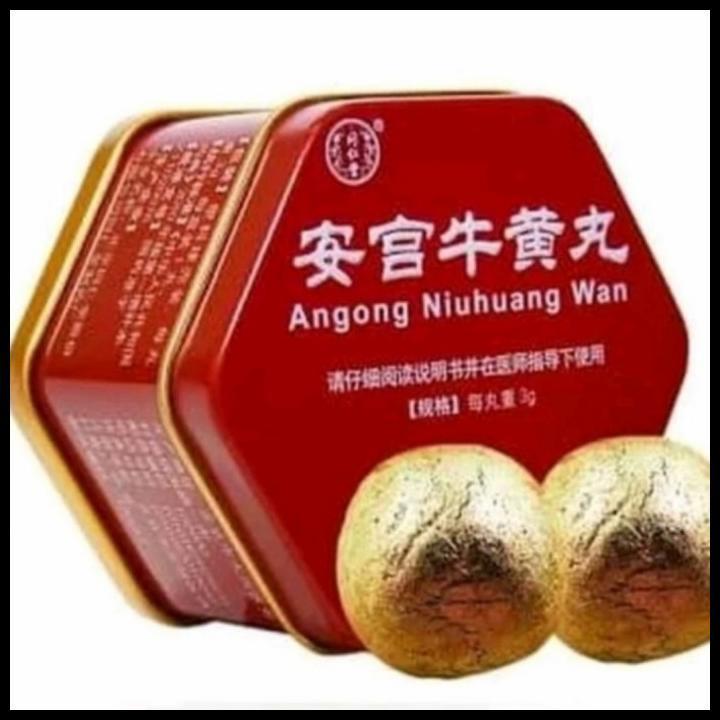 Terbaru !! Angong Niuhuang Wan Angkung Angkong Obat Stroke Produk Asli Terlaris|Best Seller
