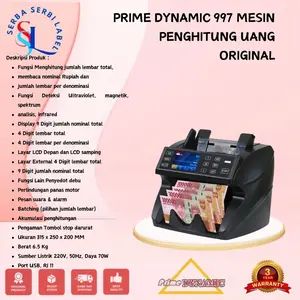 PRIME DYNAMIC 997 MESIN PENGHITUNG UANG  PRIME DYNAMIC997 ORIGINAL