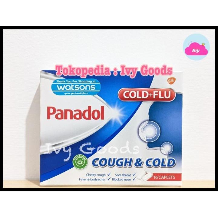 Terbaru !! Panadol Cough And Cold Singapore 16 Caplets (Obat Flu Batuk Pilek) Terlaris|Best Seller