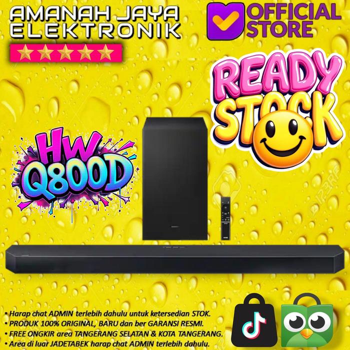 Gambar SAMSUNG HW-Q800D SOUNDBAR 5.1.2 Ch DOLBY ATMOS - SAMSUNG HWQ800D ATMOS dari AMANAH JAYA ELECTRONICS Kota Tangerang Selatan Tokopedia