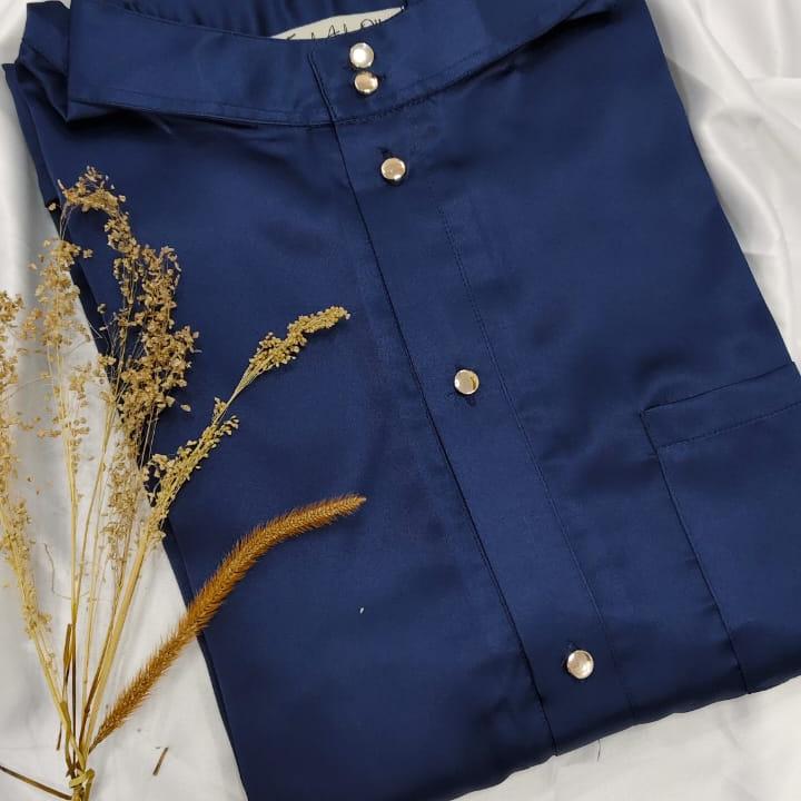 Setelan Muslim baju teluk belanga Melayu anak laki laki