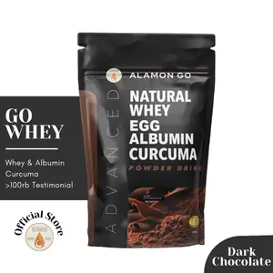 GO GAIN / ALAMON GO Susu Minuman dengan Konsentrat Whey Protein 6x Minum | Alamon GO | Konsentrat Whey + Albumin + Temulawak | Ribuan UlasanNatural Whey, Egg Albumin, Curcuma / 8x Minum / Whey + Albumin + Temulawak