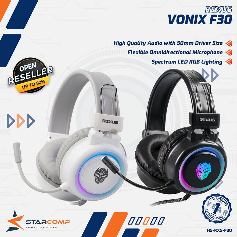 Rexus F30 Vonix LED RGB Spectrum Headset Gaming - Shop | Tokopedia
