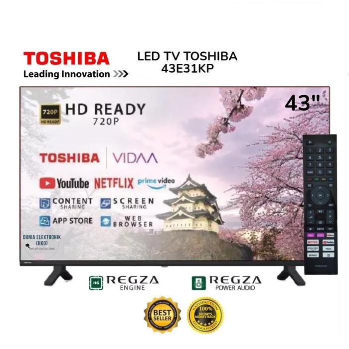 TOSHIBA製☆43型液晶テレビ☆YouTube、Netflix☆1年間保証付き Jual
