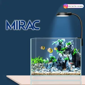 Lampu LED USB Akuarium 5W - White Blue Light Clamp Lamp untuk Tank 10–30cm