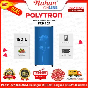 KULKAS POLYTRON 1 PINTU 159 PRB / 159-PRB