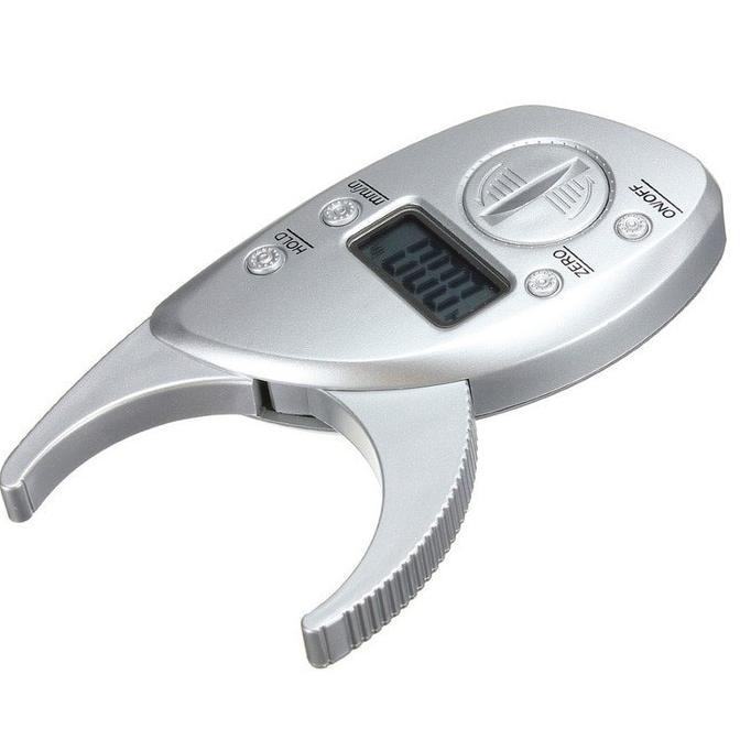 New Digital Body Fat Caliper Lcd Alat Pengukur Kadar Lemak Tubuh Diet