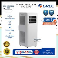 Gambar AC PORTABLE GREE GPC-12P2 1.5 PK | ac portable gree 1.5 pk gpc 12p2 goldfin r290 gree gpc12p2 dari Dunia Elektronik Mall Kota Bekasi 1 Tokopedia