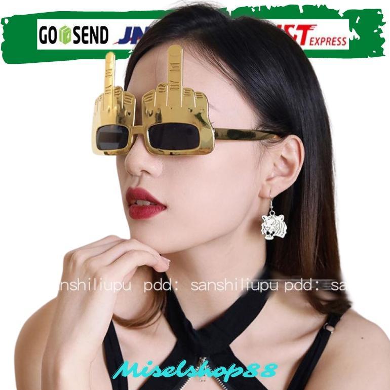 Kacamata Jari Tengah Middle Finger Kostum Halloween
