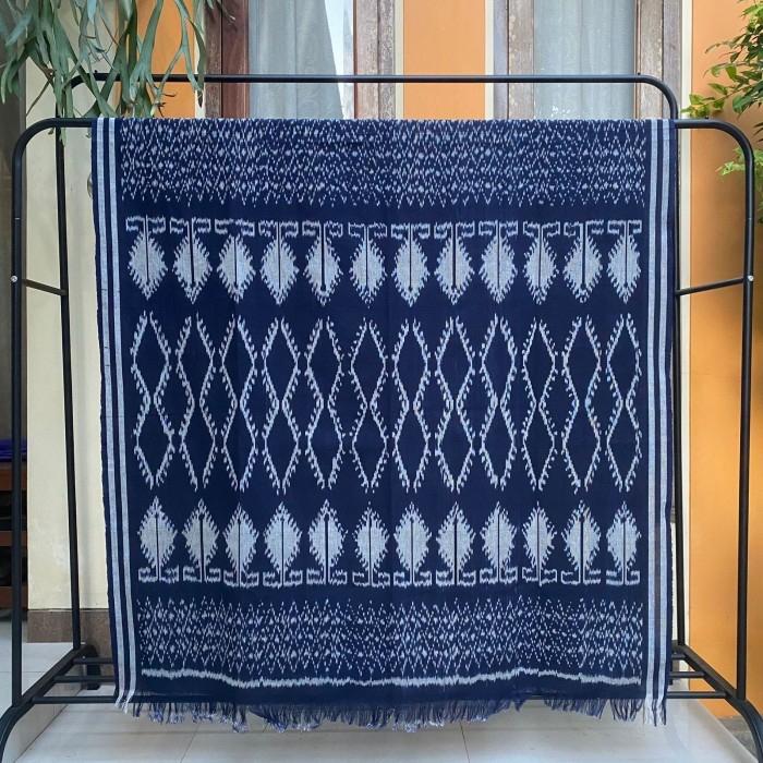 Kain Tenun Blanket Etnik Toraja Premium Series Blue