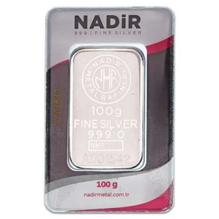 Perak batangan Nadir 100 gram Import Turki