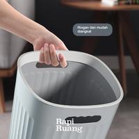 Gambar Brewsuniq X Rapiruang - Tempat Sampah / Tong Sampah Minimalist Trash Bin - Black / Grey - Black, Small8L dari Brewsuniq Store Kota Medan 2 Tokopedia