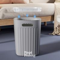 Gambar Brewsuniq X Rapiruang - Tempat Sampah / Tong Sampah Minimalist Trash Bin - Black / Grey - Black, Small8L dari Brewsuniq Store Kota Medan 4 Tokopedia