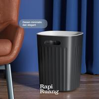 Gambar Brewsuniq X Rapiruang - Tempat Sampah / Tong Sampah Minimalist Trash Bin - Black / Grey - Black, Small8L dari Brewsuniq Store Kota Medan 5 Tokopedia