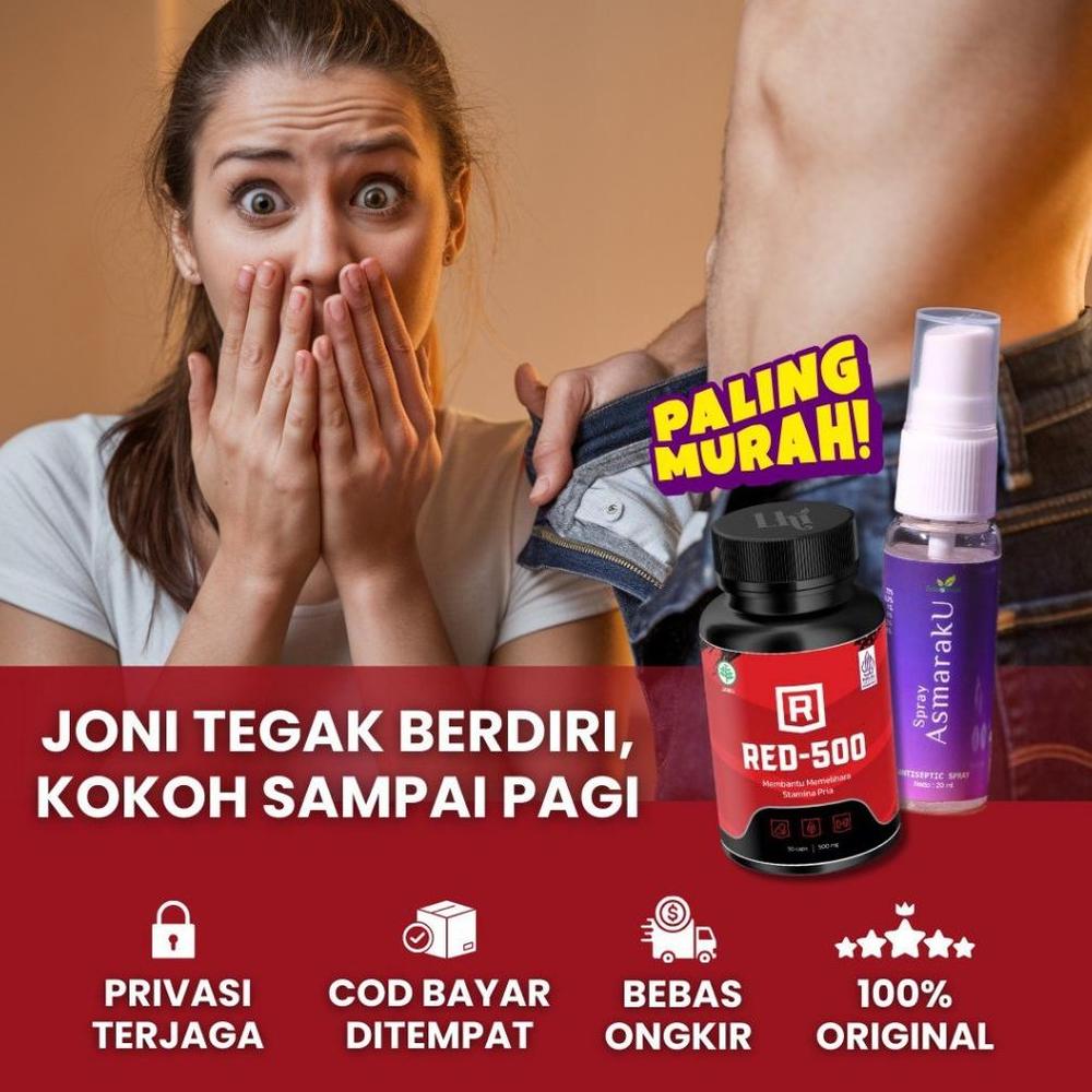 Paket Hemat Red-500 Suplemen + Spray Asmaraku Original Herbal