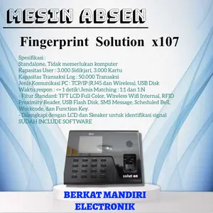 Solution X 107 Mesin Absensi Sidik Jari/Mesin Fingerprint
