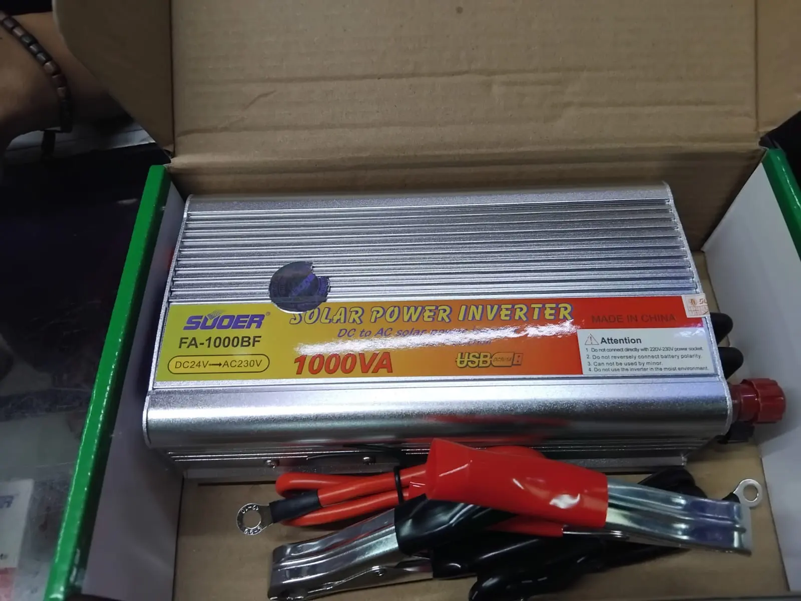 Solar power inverter Suoer 24v 1000W (1000watt)