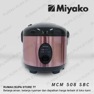 Magic com rice cooker penanak nasi serbaguna Miyako 508 SBC 1,8 liter rose gold Magic com rice cooker penanak nasi serbaguna Miyako 508 SBC 1,8 liter rose gold