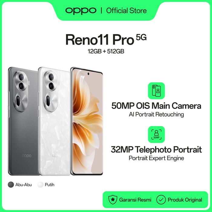 Gambar OPPO Reno11 Pro 12GB/512GB (Garansi Resmi) dari OPPO Store Indonesia Kota Tangerang Tokopedia