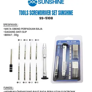 TOOLS SET UNIVERSAL ANDROID IPHONE / OBENG SET SUNSHINE SS-5108 (10 IN 1) ORIGINAL