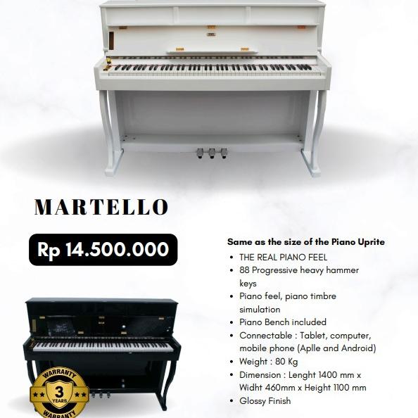 Gambar FORT DIGITAL PIANO MARTELLO WHITE BMJ dari Bandar Musik Jakarta BMJ Kota Administrasi Jakarta Pusat Tokopedia