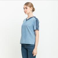 Gambar *Ready Stok* N2 - Atasan Denim 7540 - Biru Tua, L dari Sisters Fashion Group Kota Administrasi Jakarta Utara 3 Tokopedia