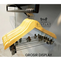 Gambar Hanger Kayu Natural Palang Jepit Baju Celana Eksklusif dari Grosir Display Kab. Bantul 3 Tokopedia