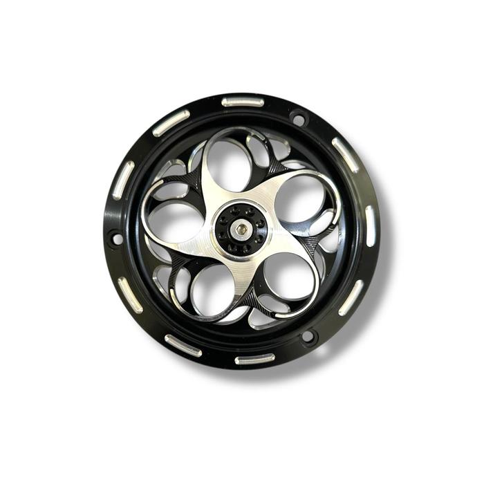 Gambar Cover Fan Spinner Race Boy V3 CNC Vespa Beat Mio Motorcycle - blue dari Legend Motor Shop Id Kab. Bekasi 2 Tokopedia