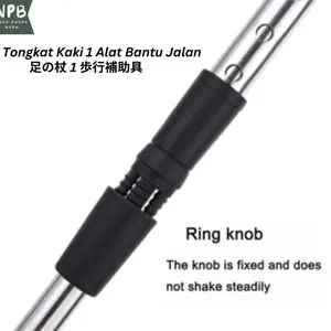 Berkualitas Tongkat Kaki 1 Alat Bantu Jalan Adjustable - Tongkat Lansia Satu Kaki - Tongkat Kaki Cod