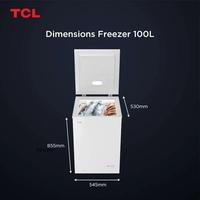 Gambar TCL Chest Freezer Kapasitas 100 Liter Super Freezing - Storage Basket Besar - Pembuangan Limbah Air - Lampu LED - Child Lock TCF100ZID TCF-100ZID dari Semeru Elektronik Solo Kota Surakarta 2 Tokopedia